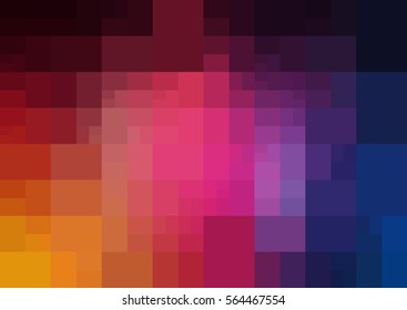 Dark Blue, Red vector modern geometrical abstract background. Texture, seamless template. Geometric pattern in Origami style with gradient. 