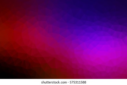 Dark Blue, Red vector modern geometrical abstract background. Texture, new background. Geometric background in Origami style with gradient. 