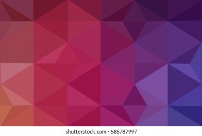 Dark Blue, Red vector modern geometrical abstract background. Texture, new background. Geometric background in Origami style with gradient. 