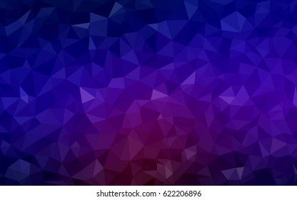 Dark Blue, Red vector modern geometrical abstract background. Texture, new background. Geometric background in Origami style with gradient. 