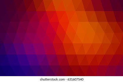Dark Blue, Red vector modern geometrical abstract background. Texture, new background. Geometric background in Origami style with gradient. 