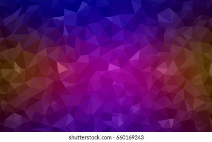 Dark Blue, Red vector modern geometrical abstract background. Texture, new background. Geometric background in Origami style with gradient. 