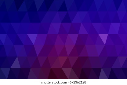 Dark Blue, Red vector modern geometrical abstract background. Texture, new background. Geometric background in Origami style with gradient. 