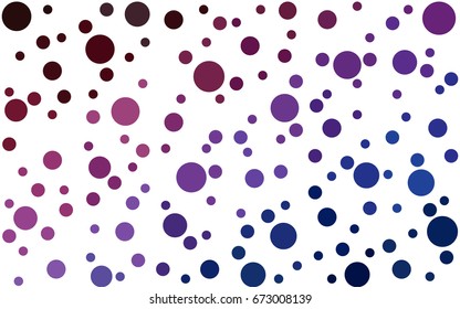 Dark Blue, Red vector modern geometrical circle abstract background. Dotted texture template. Geometric pattern in halftone style with gradient. 