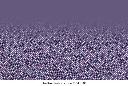 Dark Blue, Red vector modern geometrical circle abstract background. Dotted texture template. Geometric pattern in halftone style with gradient. 