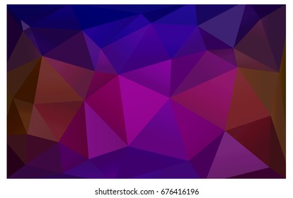 Dark Blue, Red vector modern geometrical abstract background. Texture, new background. Geometric background in Origami style with gradient. 