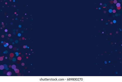 Dark Blue, Red vector modern geometrical circle abstract background. Dotted texture template. Geometric pattern in halftone style with gradient. 
