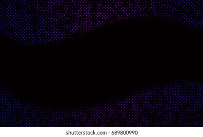 Dark Blue, Red vector modern geometrical circle abstract background. Dotted texture template. Geometric pattern in halftone style with gradient. 