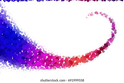 Dark Blue, Red vector modern geometrical background. Abstract template. Geometric pattern in square style with gradient.