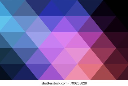 Dark Blue, Red vector modern geometrical abstract background. Texture, new background. Geometric background in Origami style with gradient. 