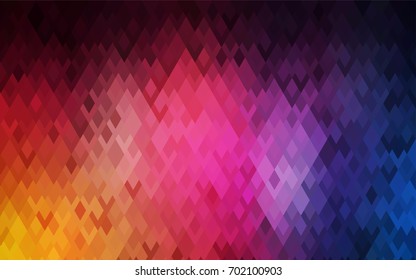 Dark Blue, Red vector modern geometrical background. Abstract template. Geometric pattern in square style with gradient.