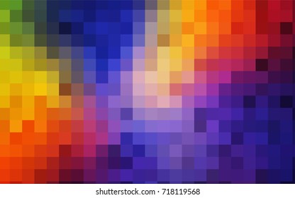 Dark Blue, Red vector modern geometrical background. Abstract template. Geometric pattern in square style with gradient.