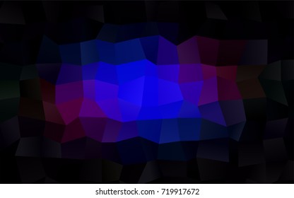 Dark Blue, Red vector modern geometrical background. Abstract template. Geometric pattern in square style with gradient.