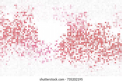 Dark Blue, Red vector modern geometrical background. Abstract template. Geometric pattern in square style with gradient.