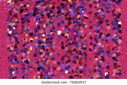Dark Blue, Red vector modern geometrical background. Abstract template. Geometric pattern in square style with gradient.