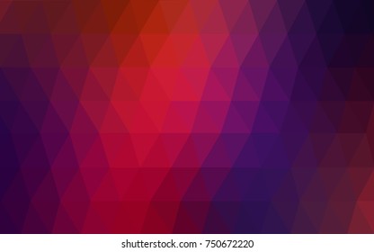 Dark Blue, Red vector modern geometrical abstract background. Texture, new background. Geometric background in Origami style with gradient. 
