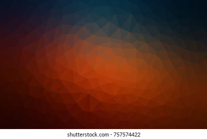 Dark Blue, Red vector modern geometrical abstract background. Texture, new background. Geometric background in Origami style with gradient. 