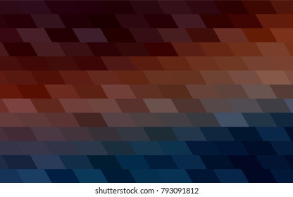 Dark Blue, Red vector modern geometrical background. Abstract template. Geometric pattern in square style with gradient.