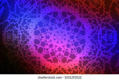 Dark Blue, Red vector natural elegant template. Brand-new colored illustration in blurry style with doodles drawn by child. Brand-new style for your business design.