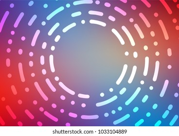 Dark Blue, Red vector natural abstract texture. Modern geometrical abstract illustration with doodles. The pattern can be used for coloring books and pages for kids.