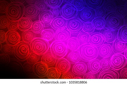 Dark Blue, Red vector natural elegant template. Decorative shining illustration with doodles on abstract template. The doodle design can be used for your web site.