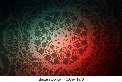 Dark Blue, Red vector natural elegant template. Blurred decorative design in Indian style with lines drown by child. Brand-new style for your business design.