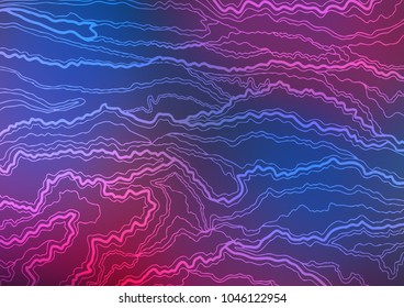 Dark Blue, Red vector natural abstract template. Shining colored illustration with doodles in Zen tangle style. The best blurred design for your business.