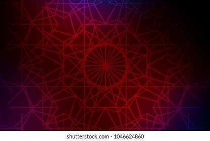 Dark Blue, Red vector natural abstract pattern. Shining colored illustration with childish doodles in Arabic style. The elegant pattern can be used as a part of a brand book.
