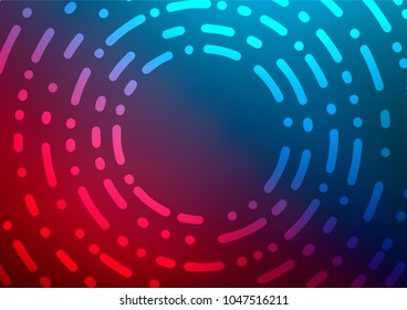 Dark Blue, Red vector natural abstract template. Brand-new colored illustration in blurry style with doodles. The completely new template can be used for your brand book.