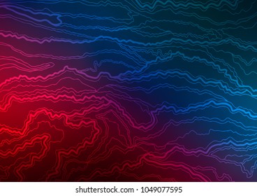 Dark Blue, Red vector natural abstract template. Doodles on blurred abstract background with gradient. Hand painted design for web, leaflet, textile.