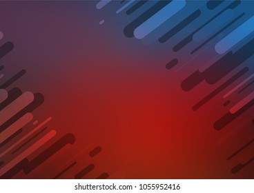 Dark Blue, Red vector natural abstract texture. Colorful abstract illustration with lines in Asian style. The textured pattern can be used for website.