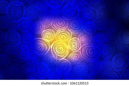 Dark Blue, Red vector natural elegant pattern. A completely new color illustration in doodle style with roses. The textured pattern can be used for website.
