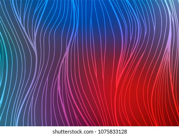 Dark Blue, Red vector natural abstract texture. Modern geometrical abstract illustration with doodles. The textured pattern can be used for website.