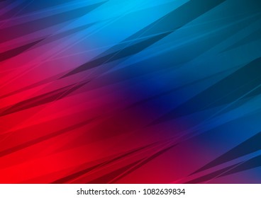 Dark Blue, Red vector natural abstract background. Blurred decorative design in Indian style with Zen tangles. A completely new template for your business design.