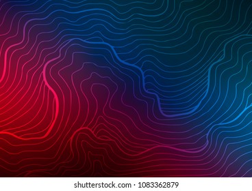 Dark Blue, Red vector natural abstract template. Glitter abstract illustration with doodles and Zen tangles. The textured pattern can be used for website.