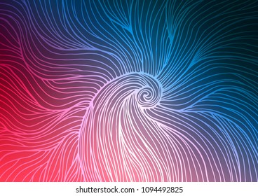 Dark Blue, Red vector natural abstract background. Brand-new colored illustration in blurry style with doodles. The template can be used as a background for cell phones.