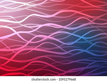 Dark Blue, Red vector natural elegant background. Shining colored illustration with doodles in Zen tangle style. Hand painted design for web, wrapping, wallpaper.