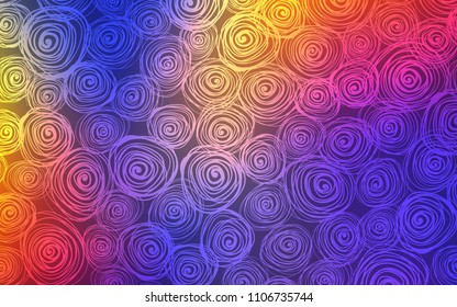 Dark Blue, Red vector natural elegant artwork. Glitter abstract illustration with doodles and roses. The template can be used as a background for cell phones.