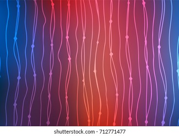 Dark Blue, Red vector natural elegant template. Shining colored illustration with doodles in Arabic style. Brand-new style for your business design.