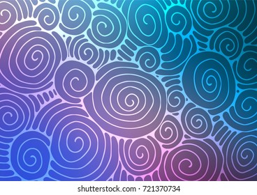 Dark Blue, Red vector natural elegant template. Decorative shining illustration with doodles on abstract template. Hand painted design for web, leaflet, textile.