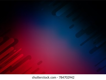 Dark Blue, Red vector natural abstract pattern. A vague abstract illustration with doodles in Indian style. Brand-new style for your business design.