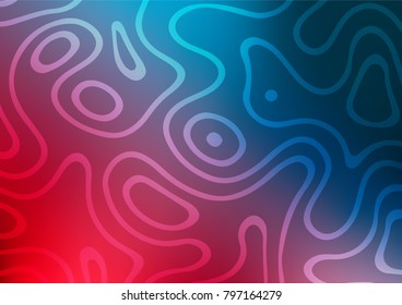 Dark Blue, Red vector natural abstract pattern. An elegant bright illustration with lines in Natural style. Hand painted design for web, leaflet, textile.