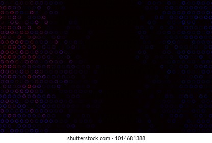 Dark Blue, Red vector  pattern with spheres. Blurred decorative design in abstract style with bubbles. The pattern can be used for beautiful websites.