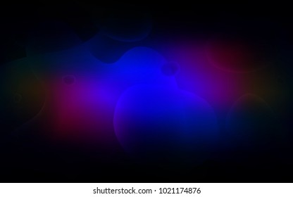 Dark Blue, Red vector pattern with liquid shapes. Creative illustration in halftone memphis style with gradient. Memphis design for your web site.
