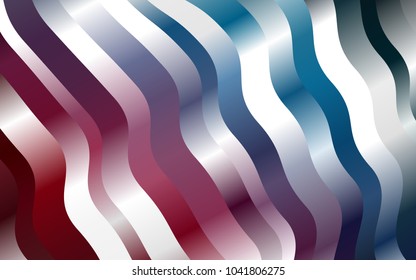 Dark Blue, Red vector pattern with lava shapes. Shining crooked illustration in marble style. A completely new template for your business design.