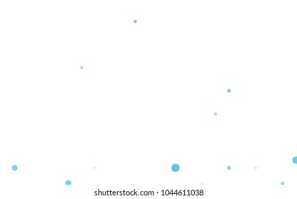 Dark Blue, Red vector pattern with colored spheres. Geometric sample of repeating circles on white background in halftone style.