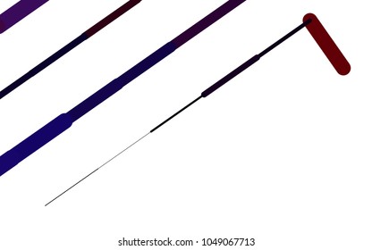 Dark Blue, Red vector pattern with rounded lines. Modern geometrical abstract illustration with staves. The pattern can be used for medical ad, booklets, leaflets