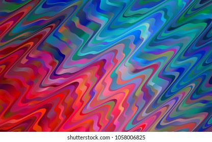 Dark Blue, Red vector pattern with lamp shapes. Brand-new colored illustration in marble style with gradient. A new texture for your  ad, booklets, leaflets.