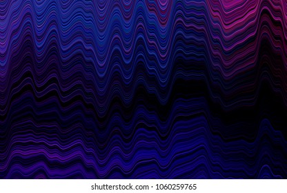 Dark Blue, Red vector pattern with curved circles. Brand-new colored illustration in marble style with gradient. Pattern for your business design.
