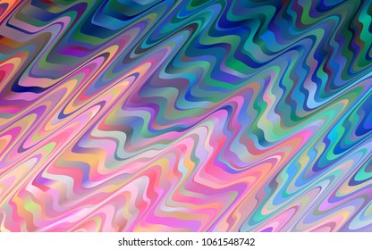 Dark Blue, Red vector pattern with lamp shapes. An elegant bright illustration with gradient. A completely new template for your business design.